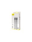 Baseus Cafule PD2.0 100W USB-C - Type-C Data ve Şarj Kablosu 20V 5A 2 mt CATKLF-ALG1 - Siyah - Gri
