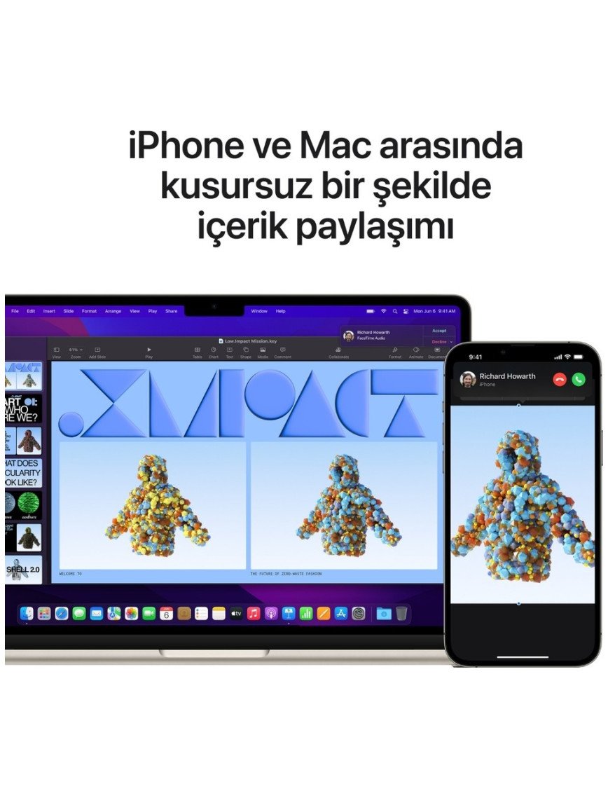 Apple MacBook Air M2 16GB 256GB SSD macOS 13" Taşınabilir Bilgisayar Yıldız Işığı MC7W4TU/A