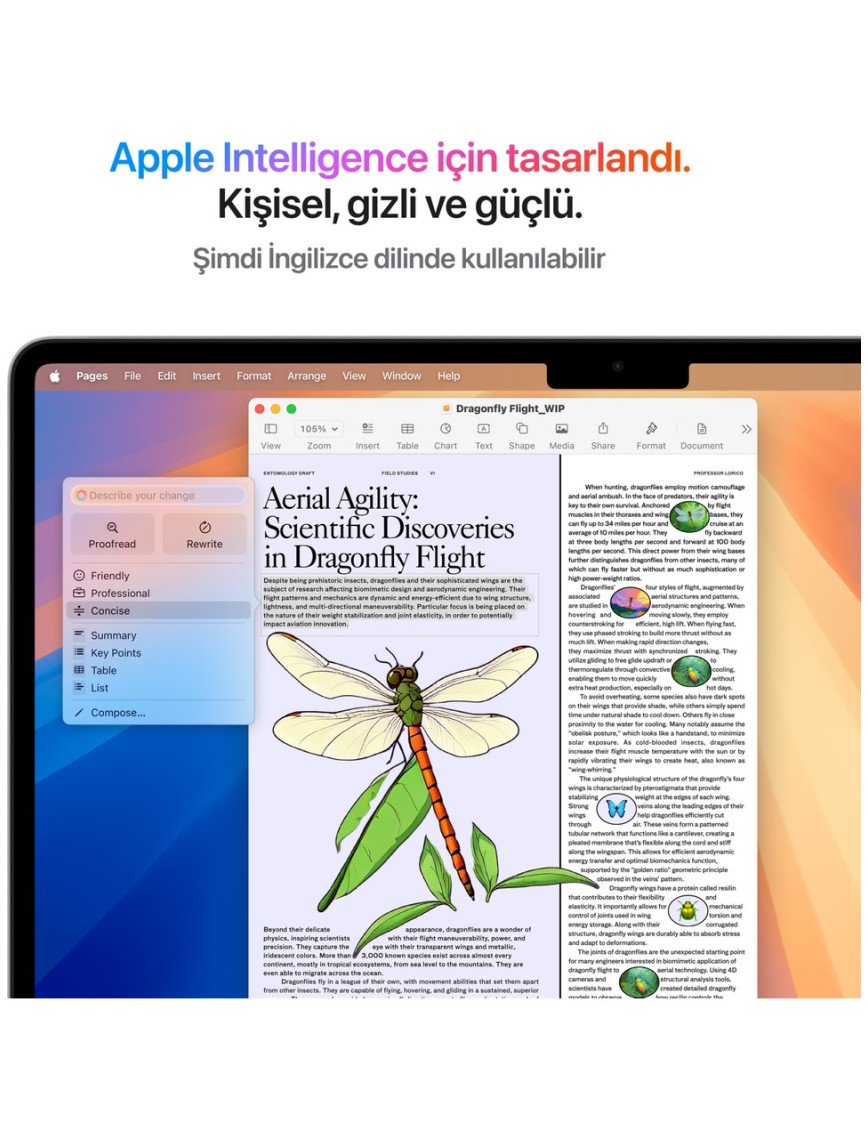 Apple MacBook Air M4 24GB 512GB SSD macOS 13" Taşınabilir Bilgisayar Gümüş MC654TU/A